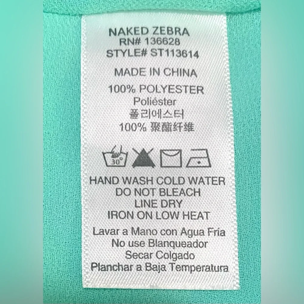 Naked Zebra Womens S Mint Green Cami Tank Top Boho Y2K Summer Beach Lightweight - Picture 11 of 12